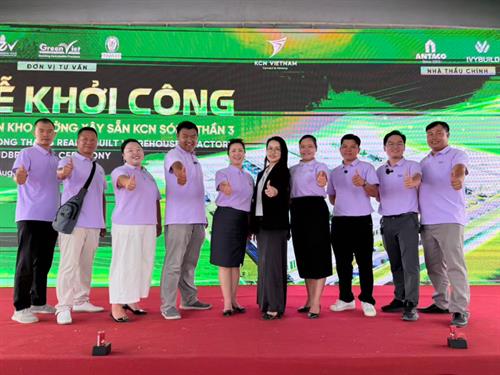 贝西国际越南平阳分行受邀出席 KCN Song Than 3 项目开工典礼