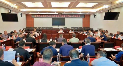 武冈全市群众身边不正之风和腐败问题集中整治工作调度会召开