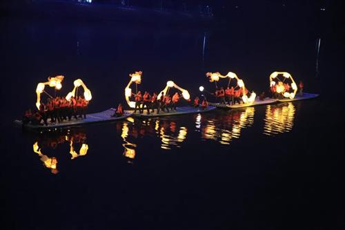非遗点亮资江夜：武冈滩里水龙灯惊艳亮相第五届邵阳市旅游发展大会
